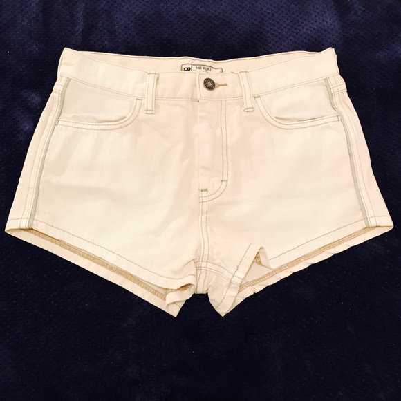 Free People Pants - NWOT Free People White Denim Shorts!